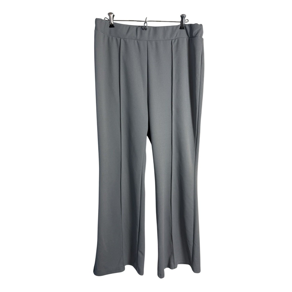 Shein Curve pants, size 1XL, Gray work pant front seam‎